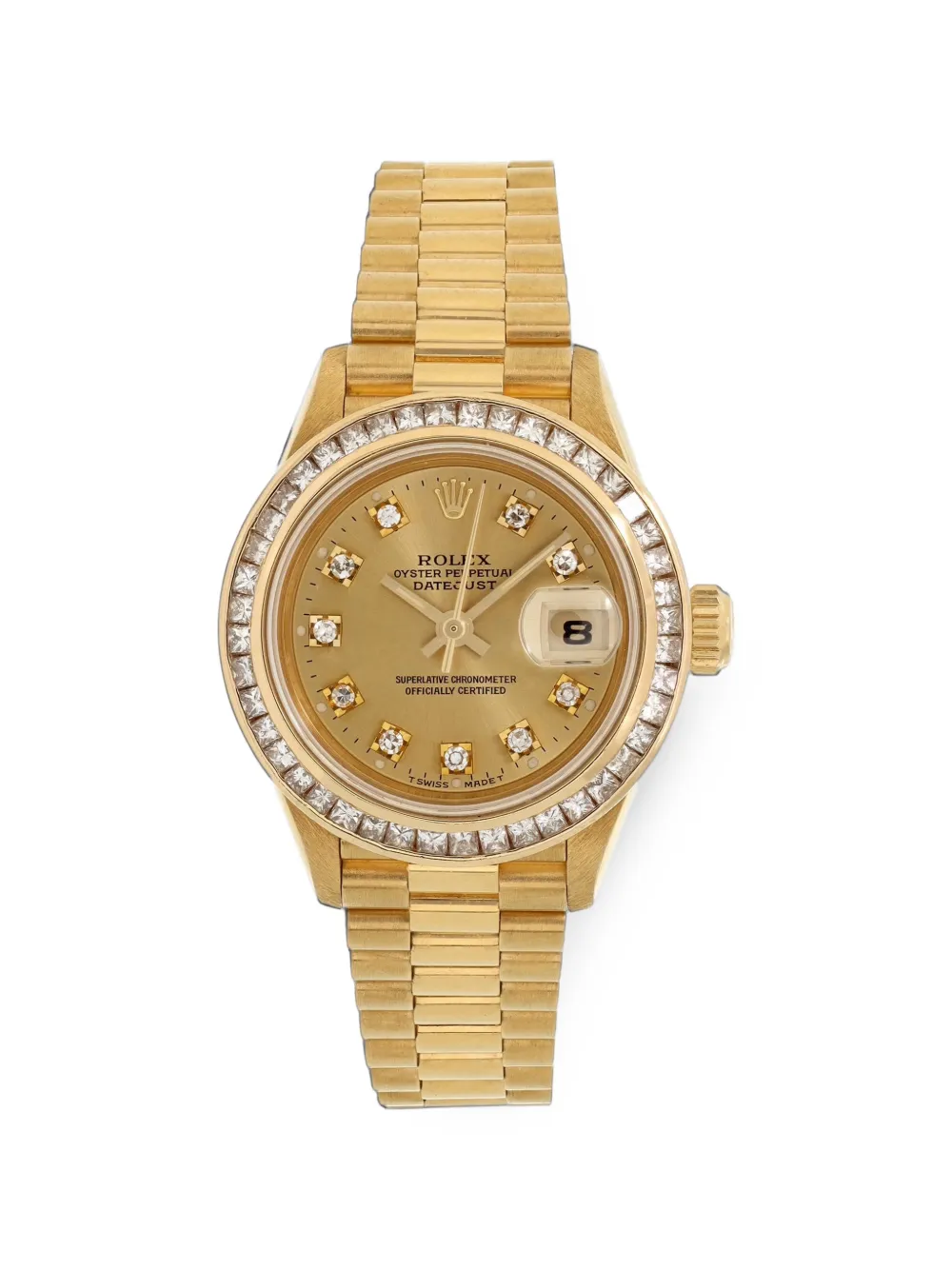 Pre-owned Rolex 1997 Datejust 26mm Watch In Gold