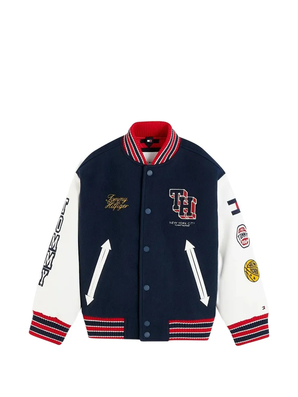 Tommy Hilfiger Junior Bomberjacke mit Patch - Blau