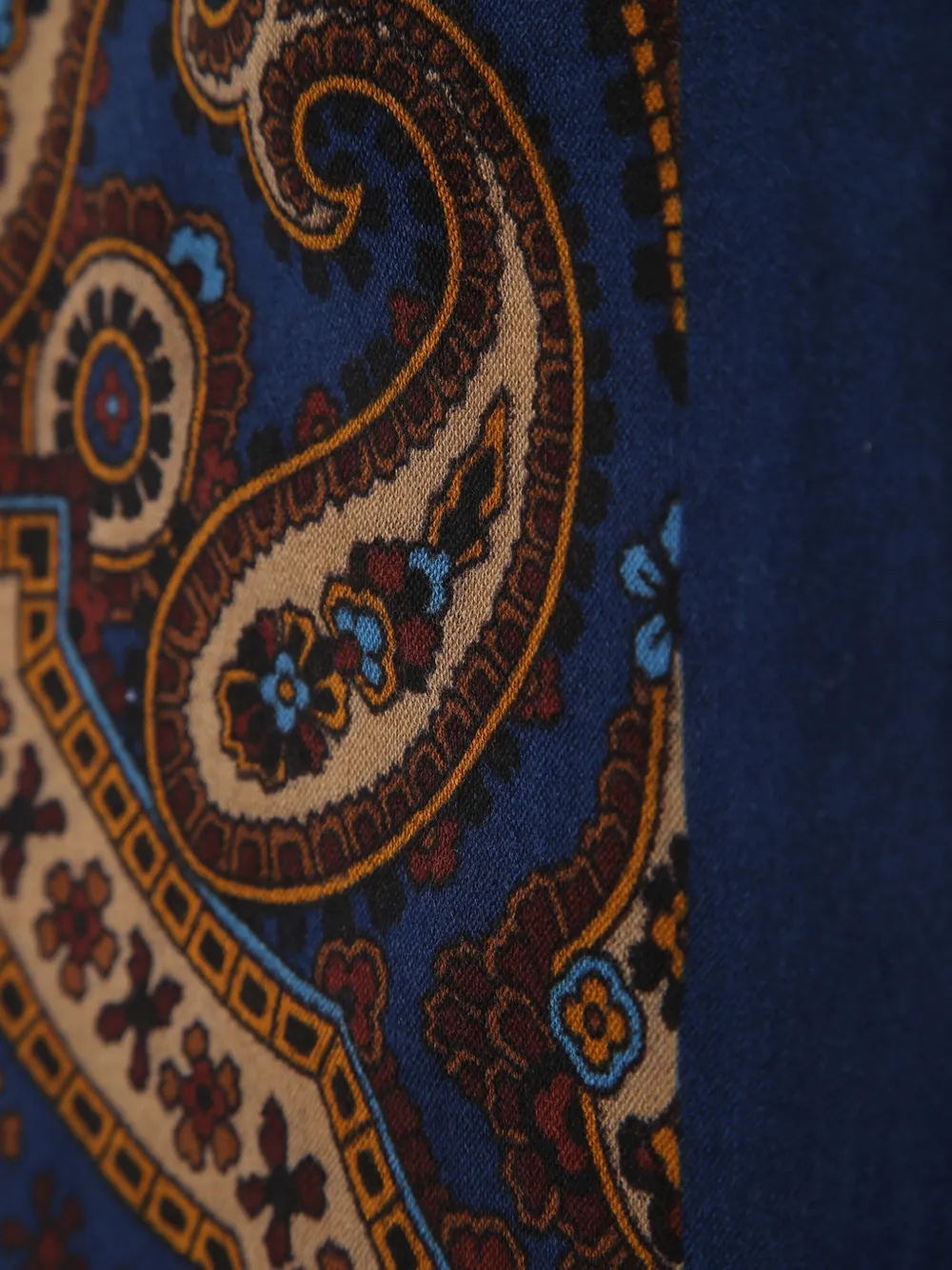 Dell'oglio paisley-print fringed scarf Veelkleurig