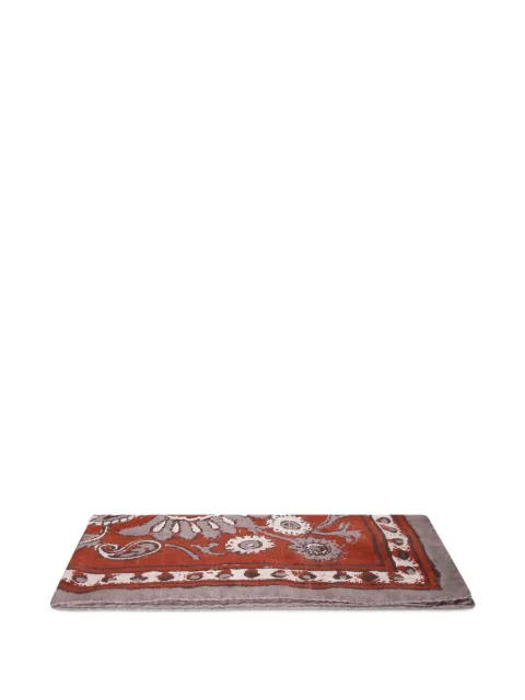 Dell'oglio floral-print paisley-print scarf