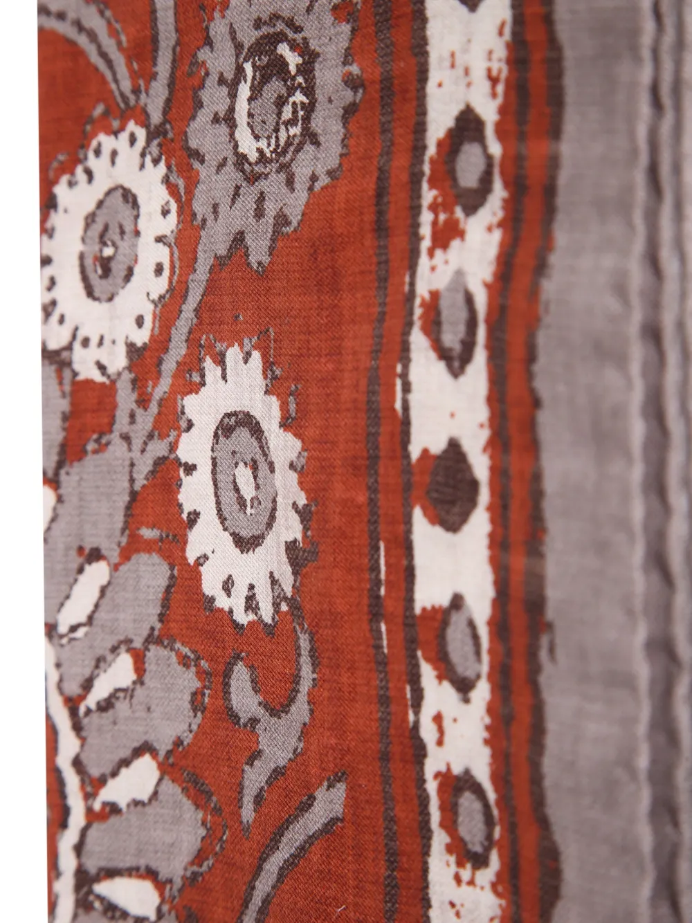 Dell'oglio floral-print paisley-print scarf Rood