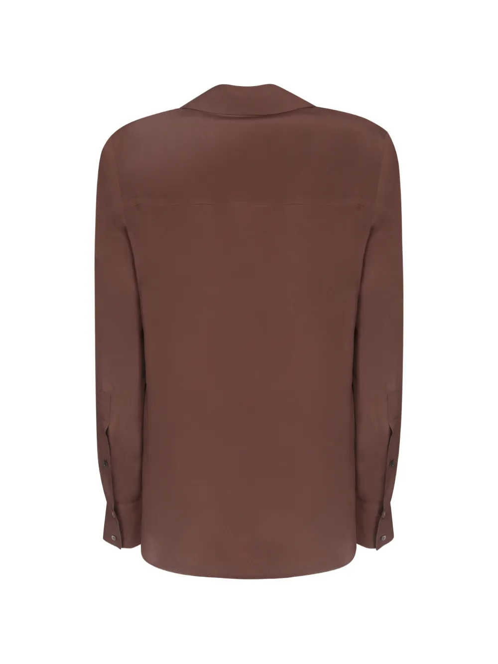 Blanca Vita wrap-tie long-sleeve shirt Bruin