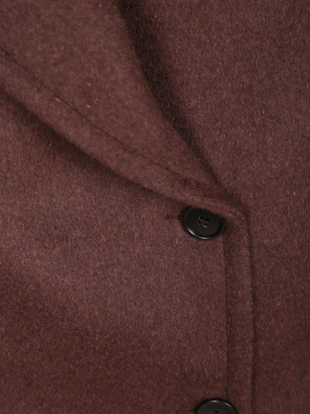 Blanca Vita double-breasted notched-lapels coat Bruin