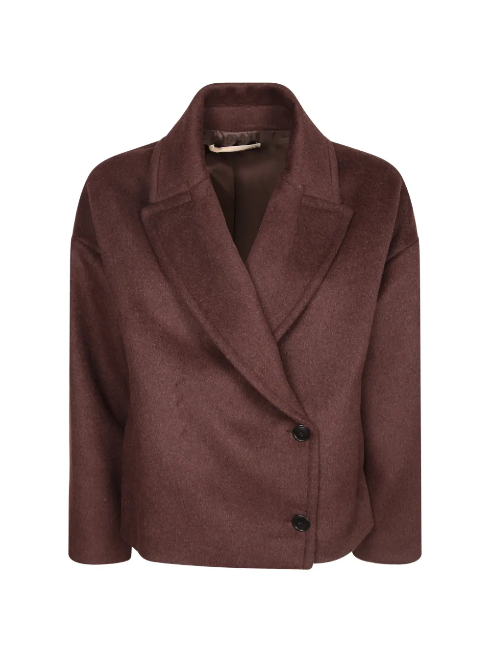 Blanca Vita double-breasted notched-lapels coat - Marron Blanca Vita double-breasted notched-lapels coat - Marron