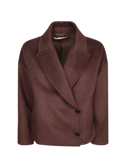 Blanca Vita double-breasted notched-lapels coat