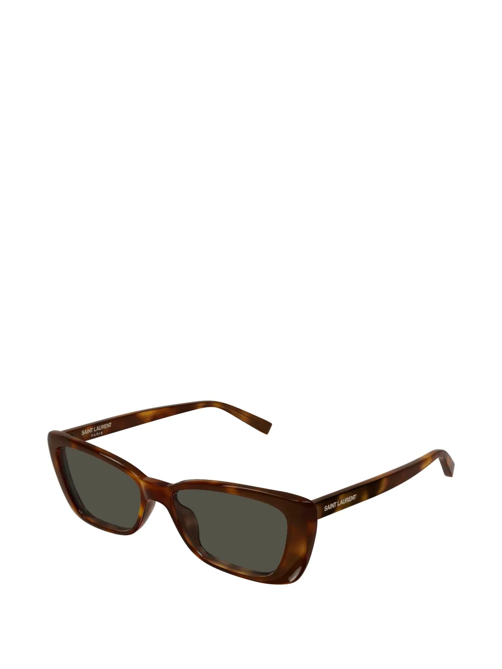 Saint Laurent Eyewear tortoiseshell-effect cat-eye sunglasses Bruin