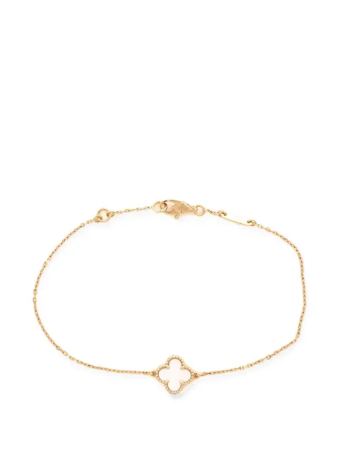Van Cleef & Arpels Pre-Owned pulsera Sweet Alhambra en oro amarillo de 18kt con madreperla