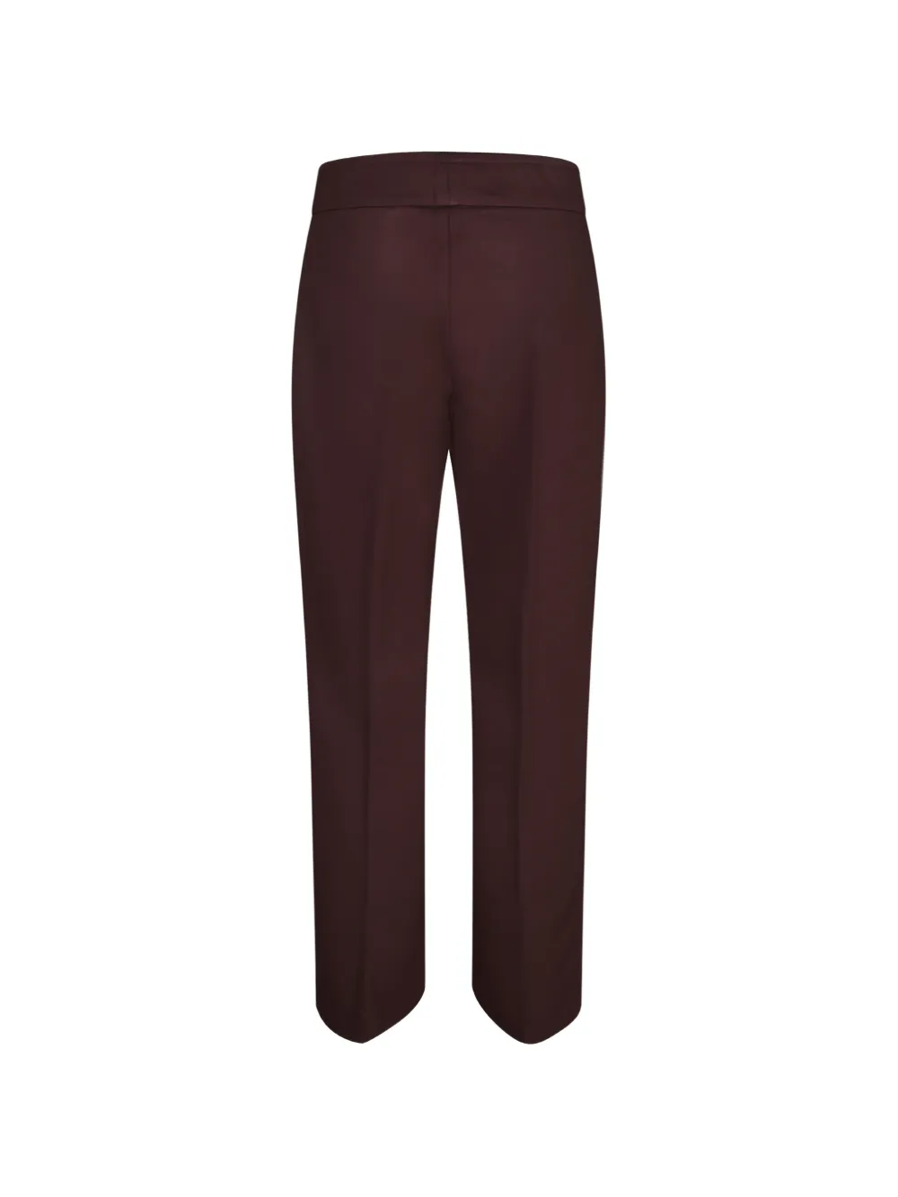 Blanca Vita pressed-crease straight-leg trousers Bruin