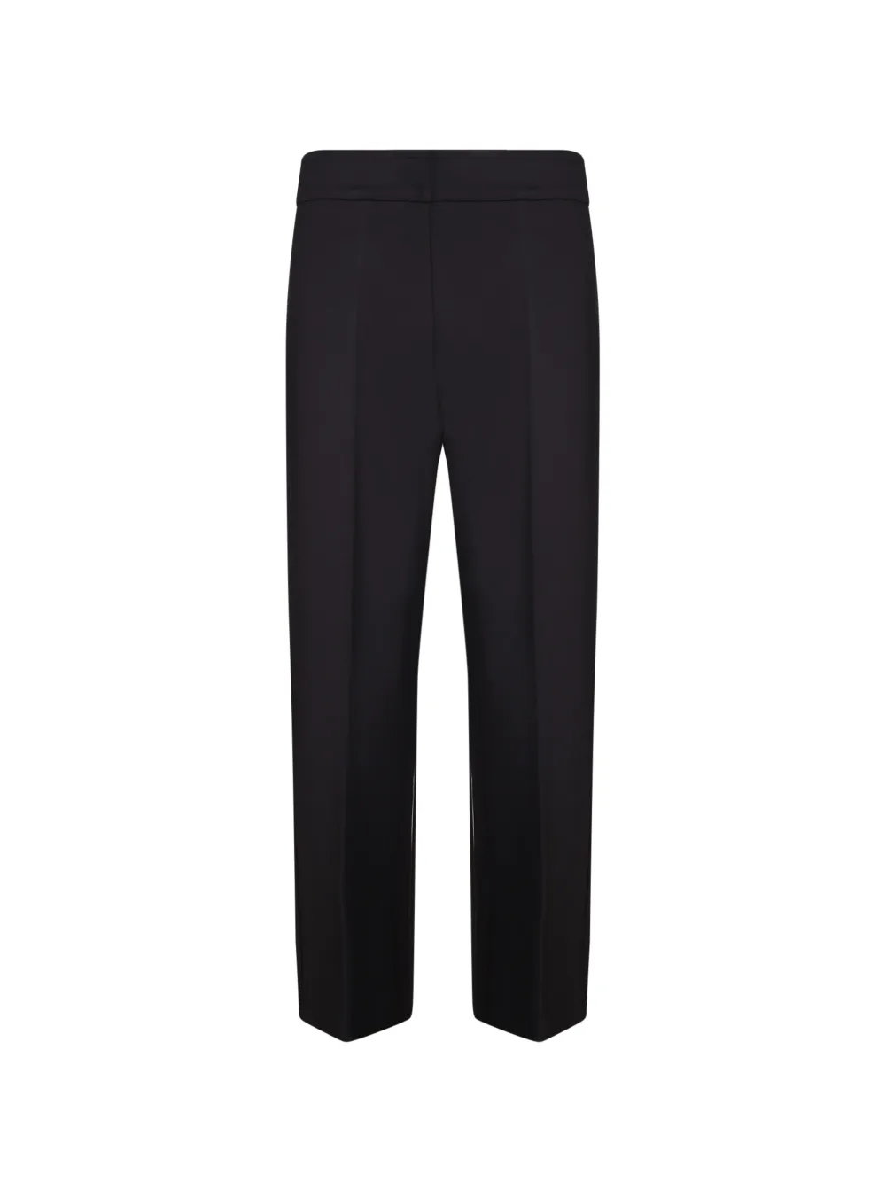 Blanca Vita pressed-crease straight-leg trousers Zwart