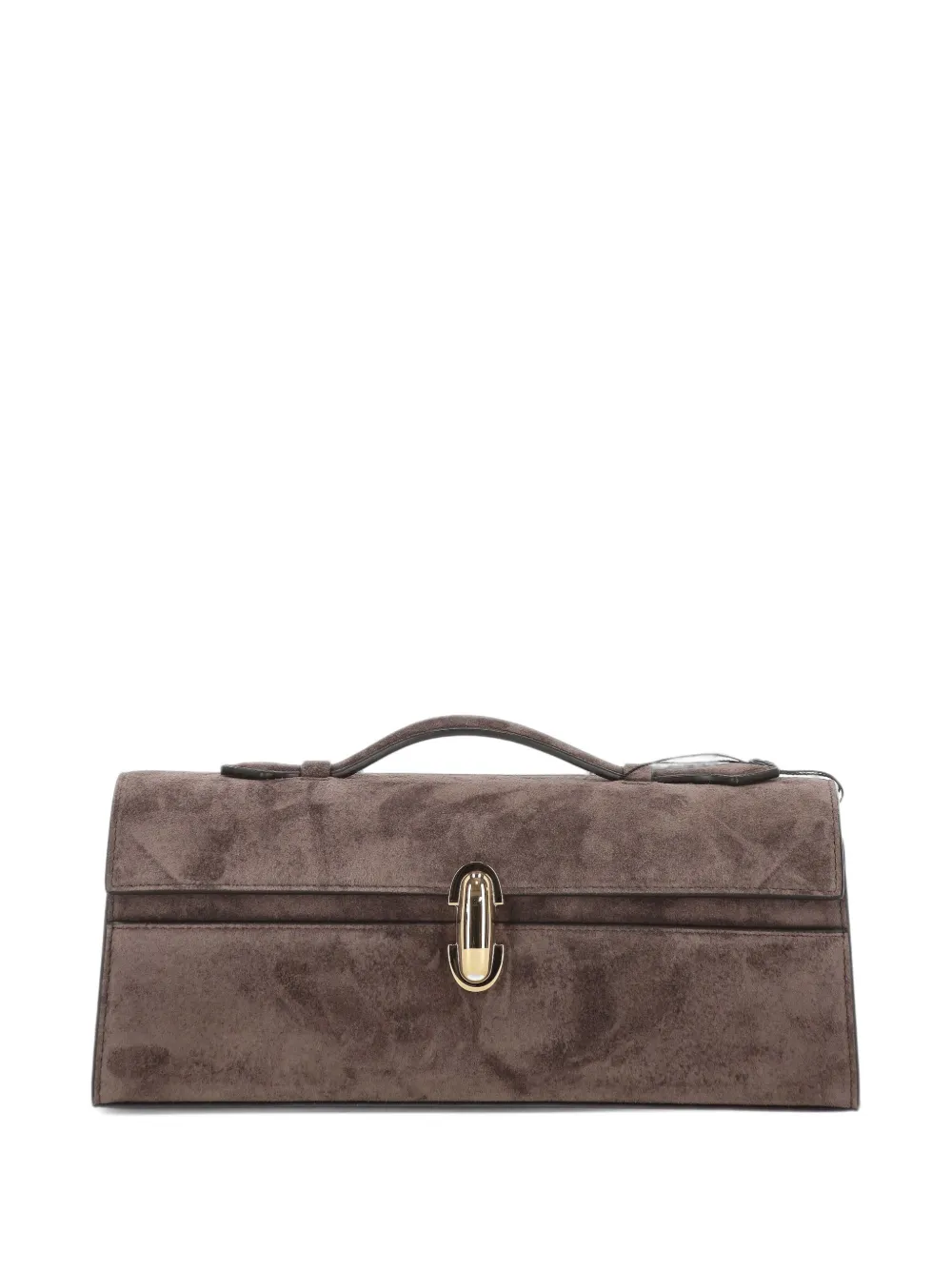 Savette twist-lock-fastening tote bag - Marron Savette twist-lock-fastening tote bag - Marron