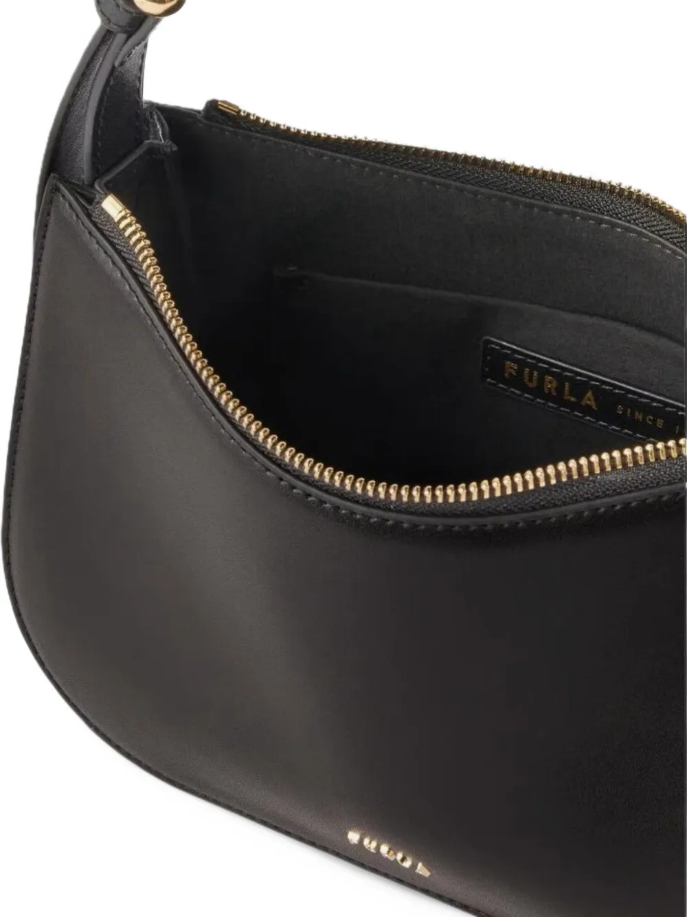 Furla Schoudertas met logoprint Zwart