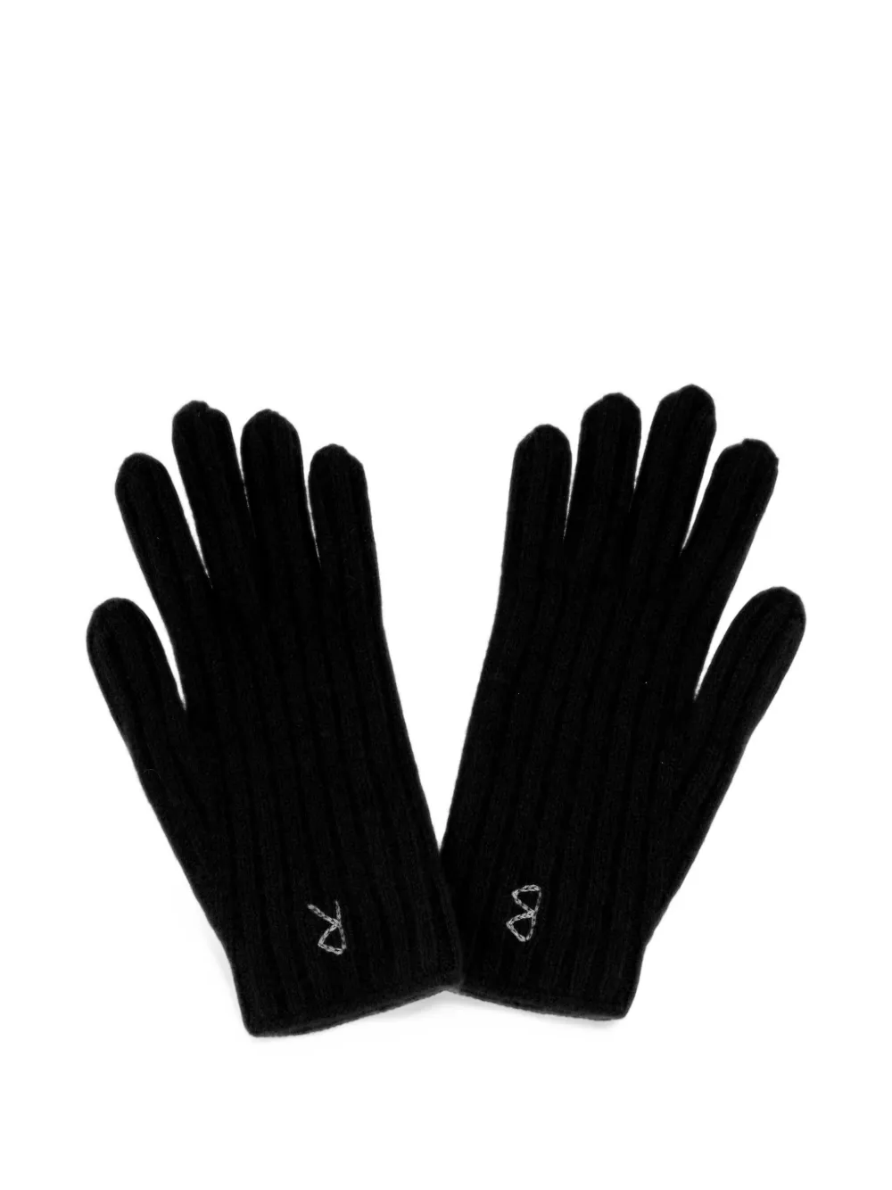 Ruslan Baginskiy embroidered-detail gloves - Nero