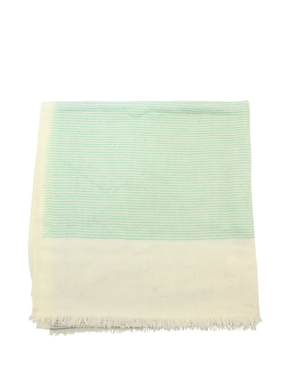 Hermès Pre-Owned striped cashmere scarf - Nude