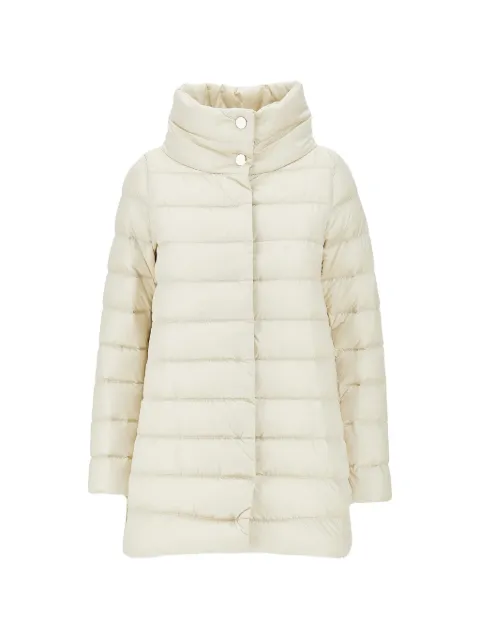 Herno Amelia quilted high-neck single-breasted coat