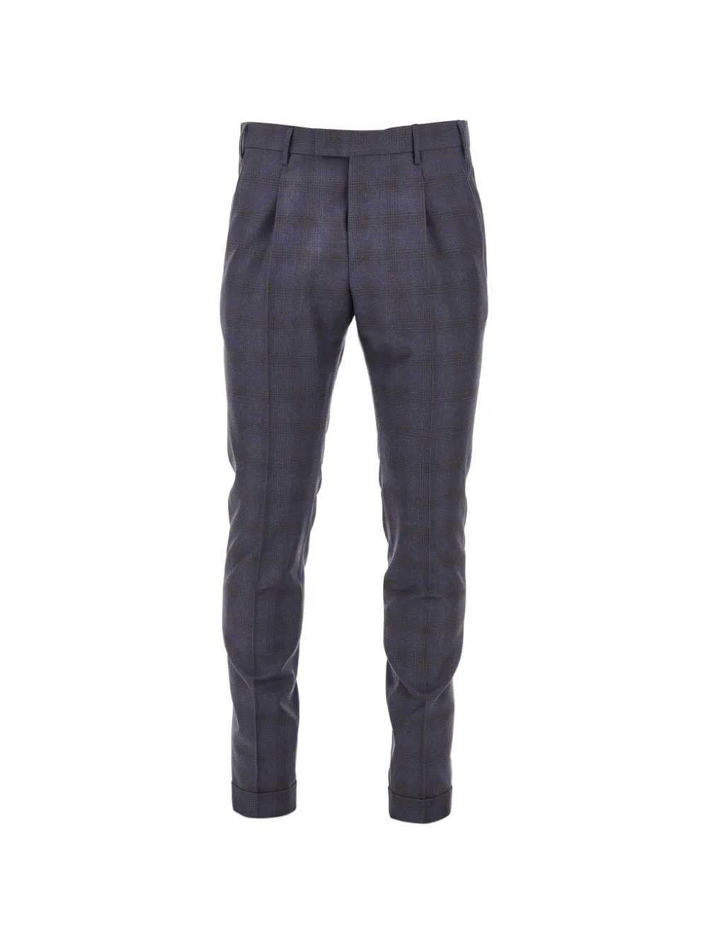 PT Torino Master check-pattern tailored trousers Blauw