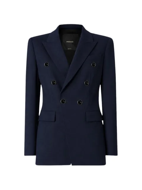 PINKO double-breasted peak-lapel blazer