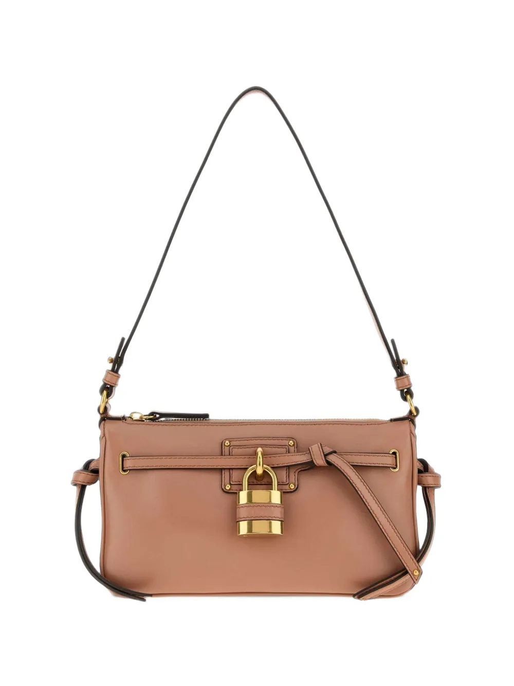 Chloé mini Paddington sling pouch with strap in soft leather - Neutrals