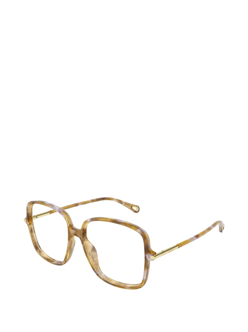Chloé Eyewear Bril met vierkant montuur Bruin