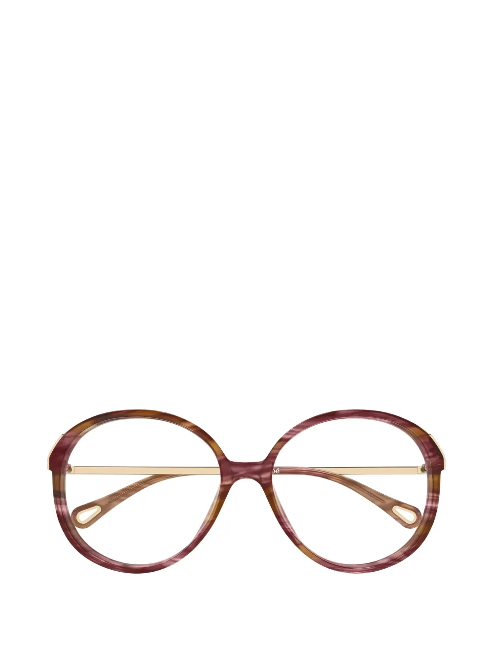 Chloé Eyewear Bril met rond montuur Rood