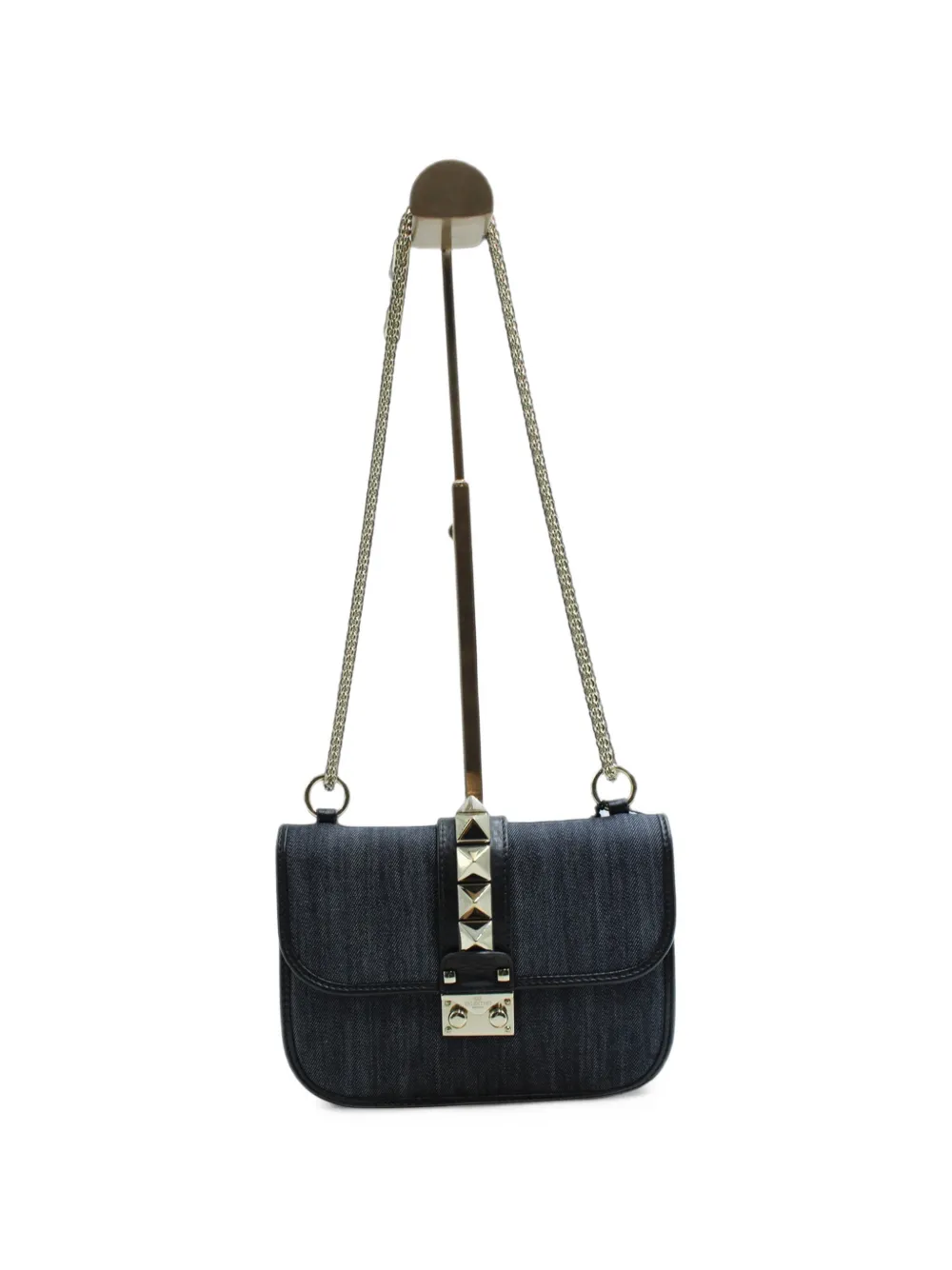 Valentino Garavani Pre-Owned Glam Lock foldover-top shoulder bag - Blau