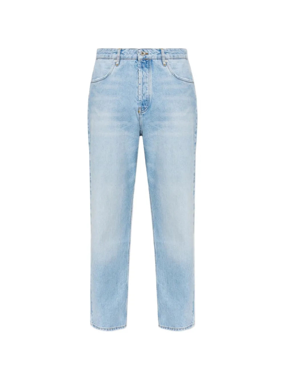 Studio Nicholson bleached-wash distressed jeans - Blu