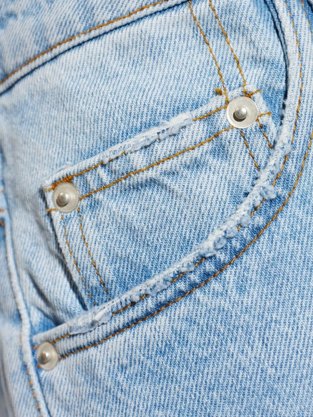 Studio Nicholson bleached-wash distressed jeans Blauw