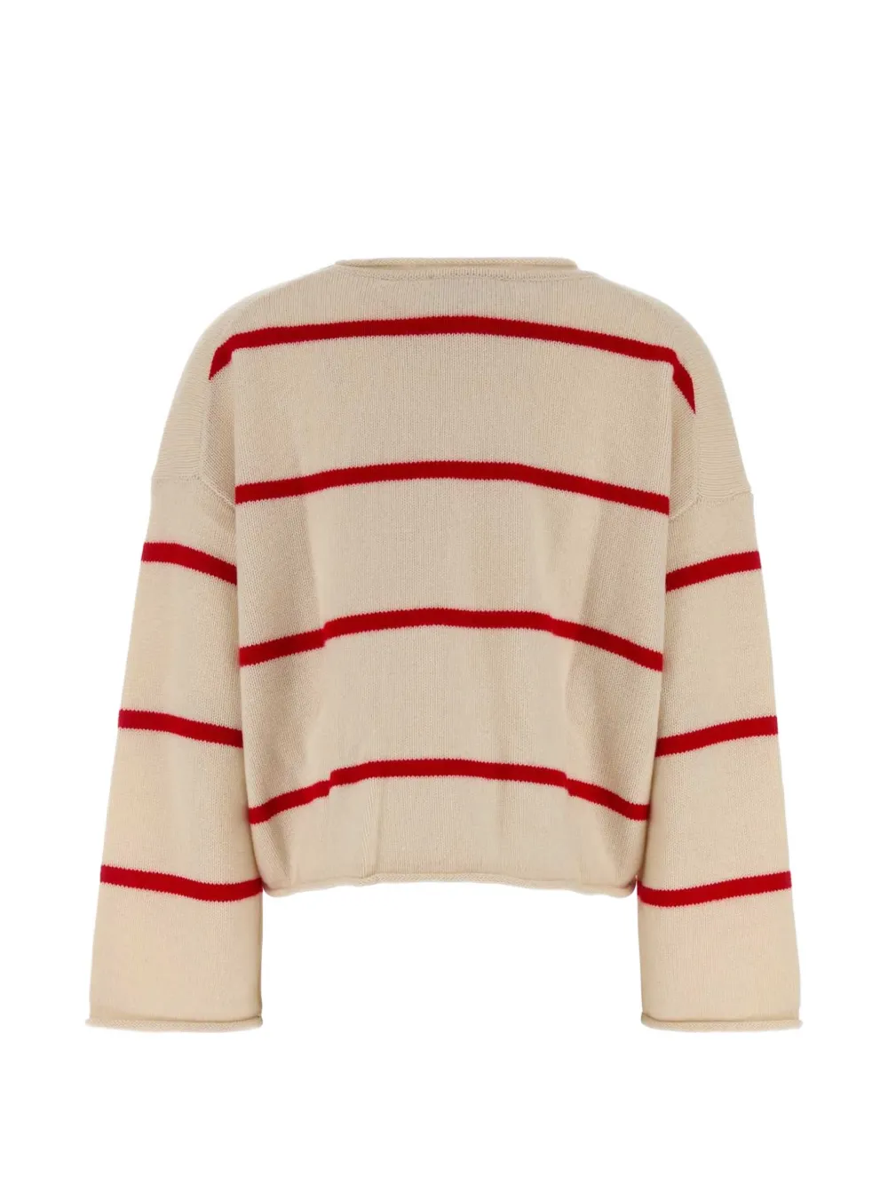 FRAME striped long-sleeve sweater Beige