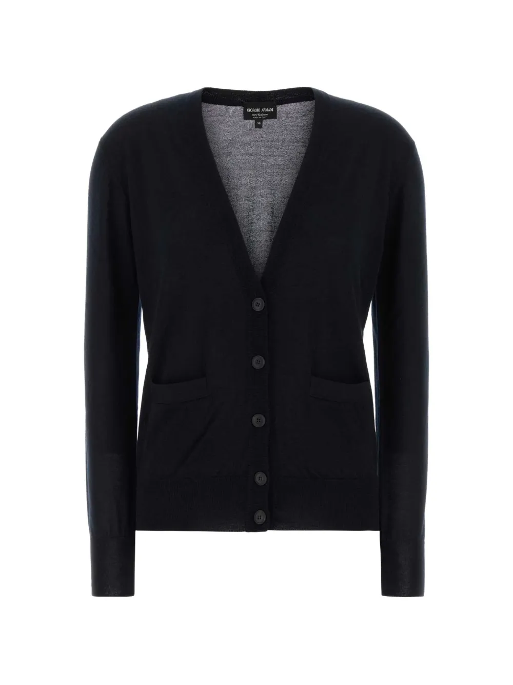 Giorgio Armani fine-knit cashmere cardigan - Blue