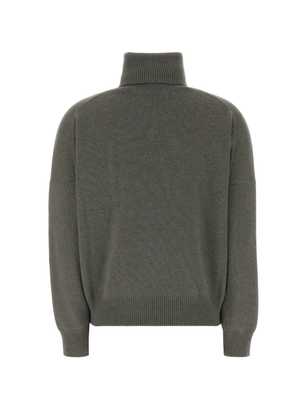 Brunello Cucinelli roll-neck drop-shoulder sweater Grijs