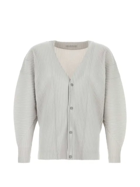 Homme Plissé Issey Miyake September pleated V-neck cardigan
