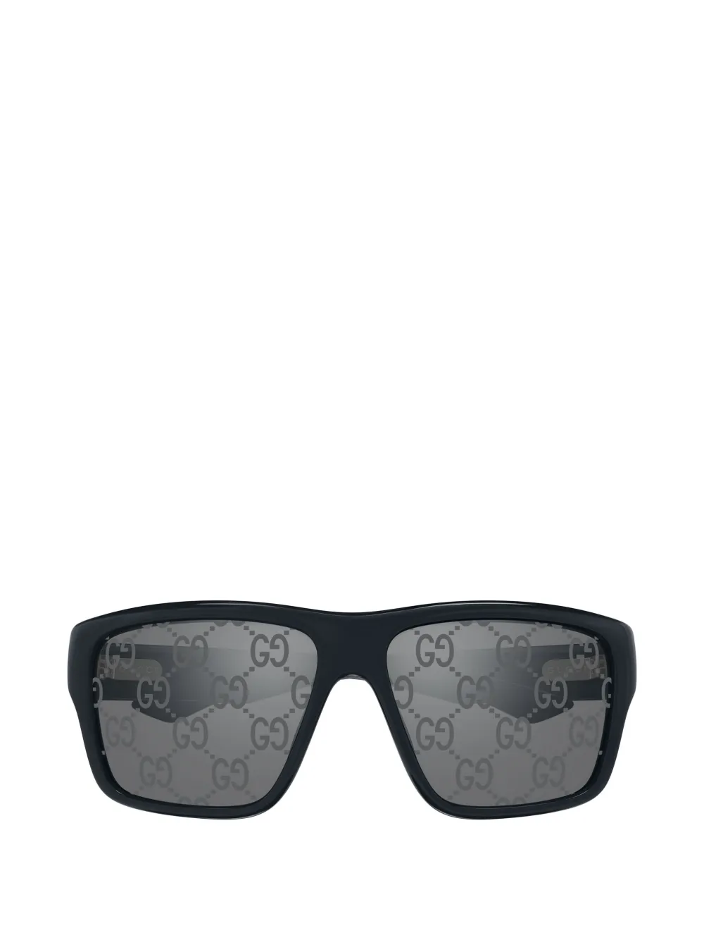 Gucci Eyewear Occhiali da sole GG Monogram squadrati - Blu