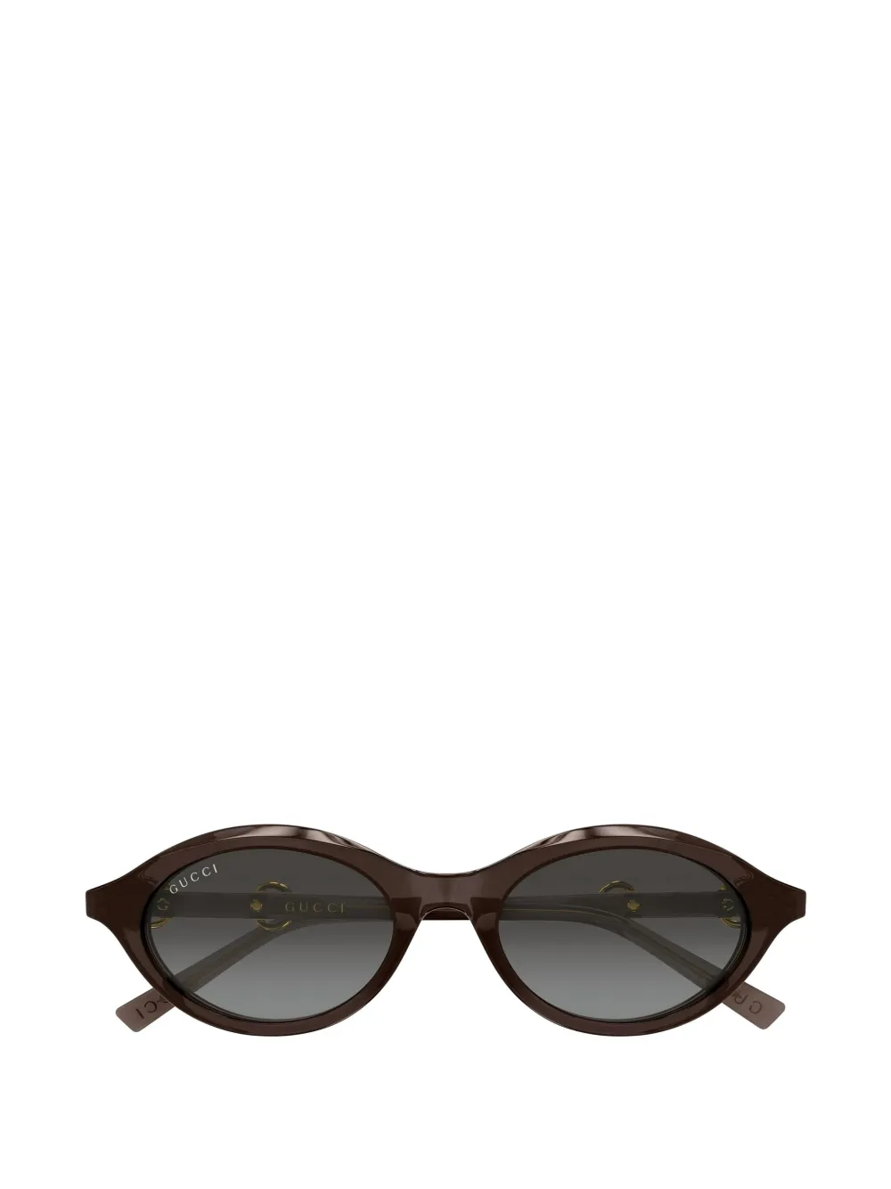 Gucci Eyewear Occhiali da sole ovali - Marrone