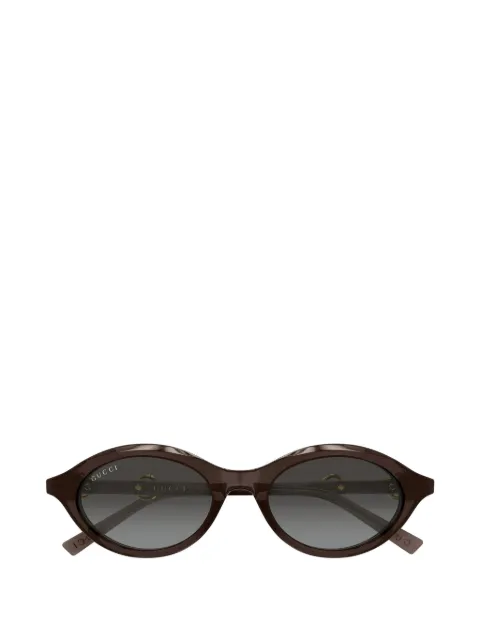 Gucci Eyewear lentes de sol con armazón ovalada