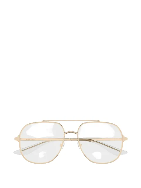 Alexander McQueen Eyewear geometric-frame glasses
