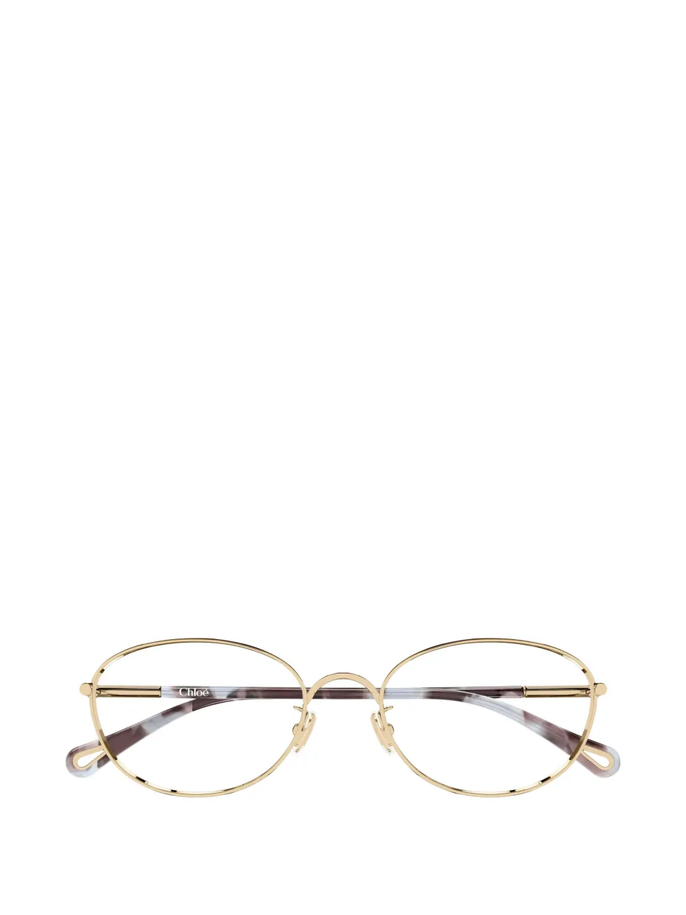 Chloé Eyewear Bril met ovaal montuur Goud