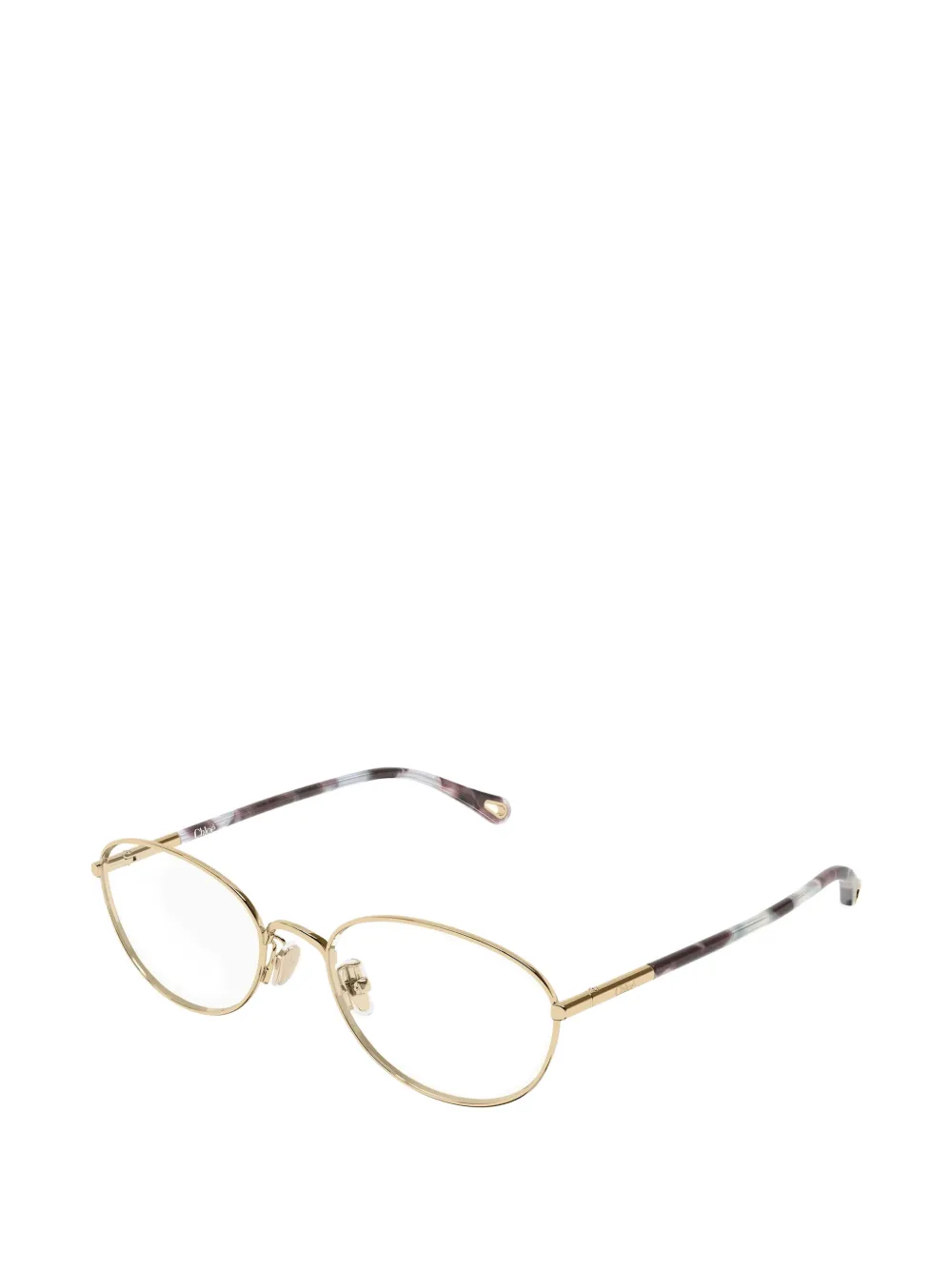 Chloé Eyewear Bril met ovaal montuur Goud