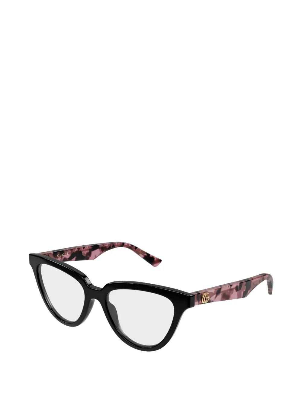 Gucci Eyewear Bril met cat-eye montuur en GG-logo Zwart