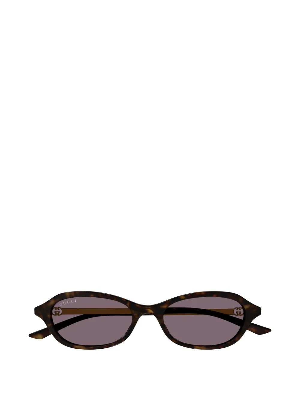 Gucci Eyewear Interlocking G zonnebril met cat-eye montuur Bruin