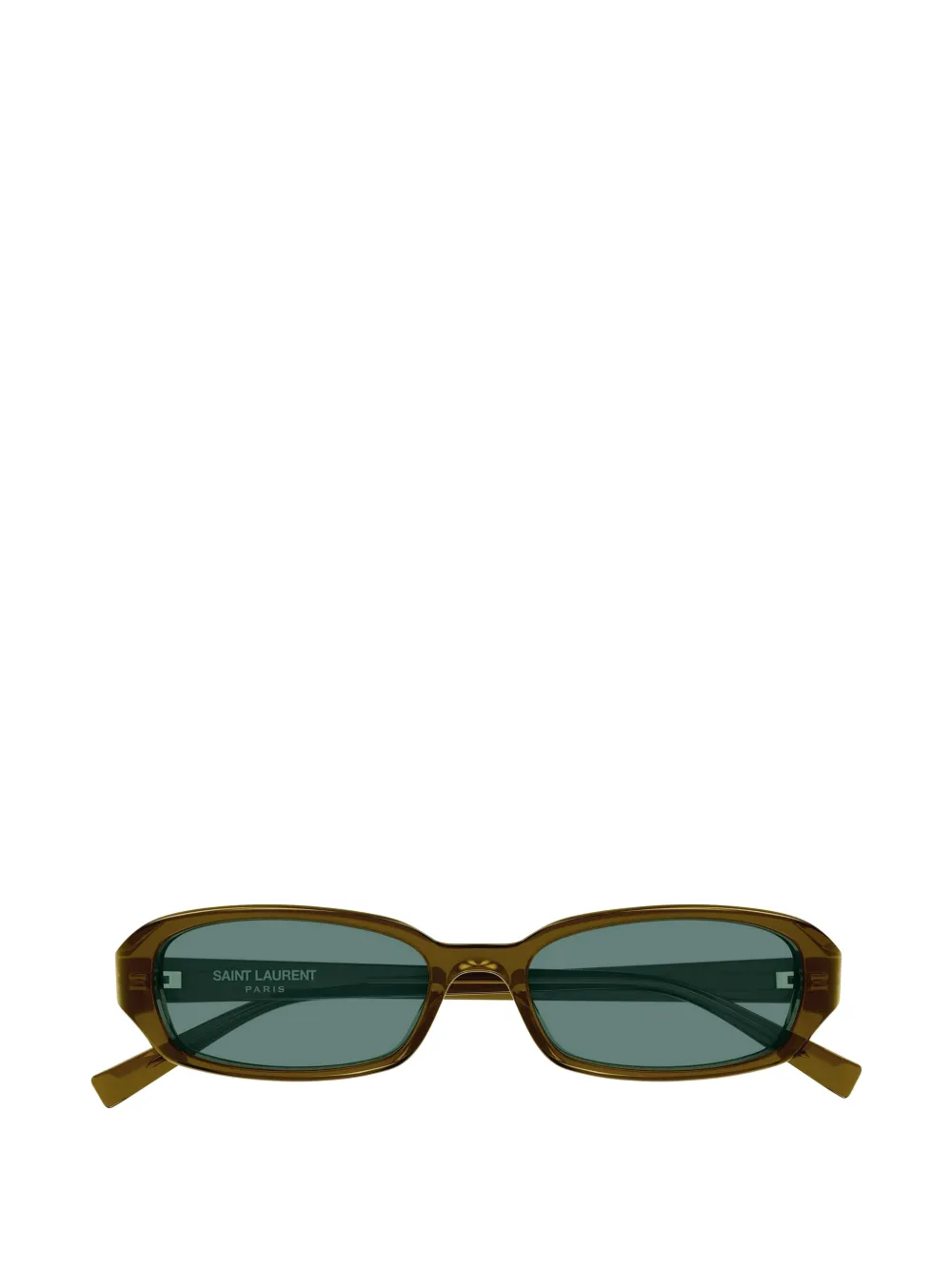 Saint Laurent Eyewear Erin zonnebril met rechthoekig montuur Bruin