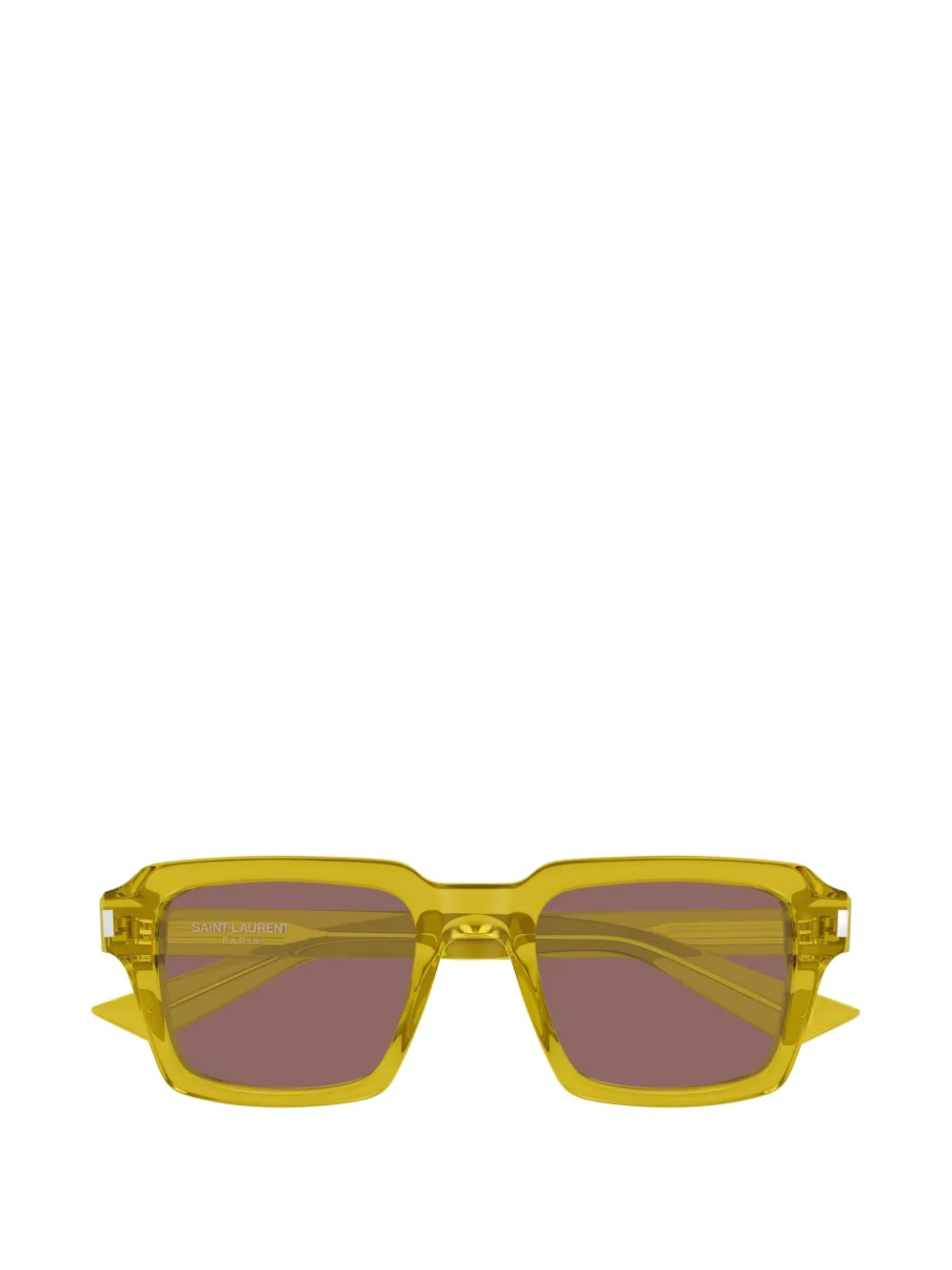 Saint Laurent Square-frame Sunglasses In Yellow