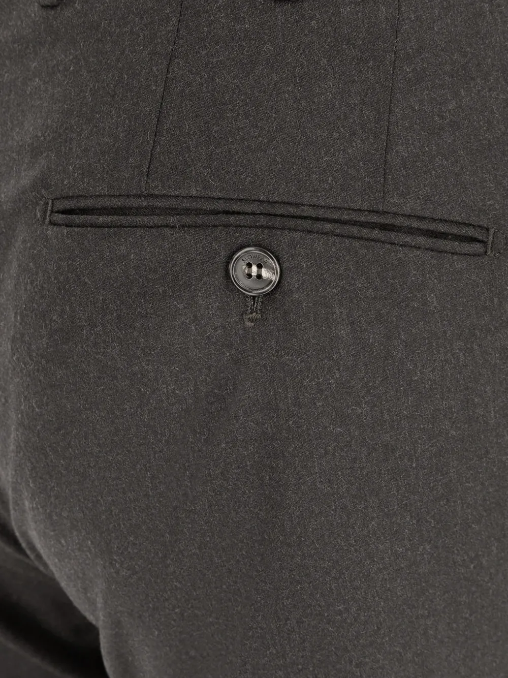 Incotex pressed-crease virgin-wool trousers Grijs
