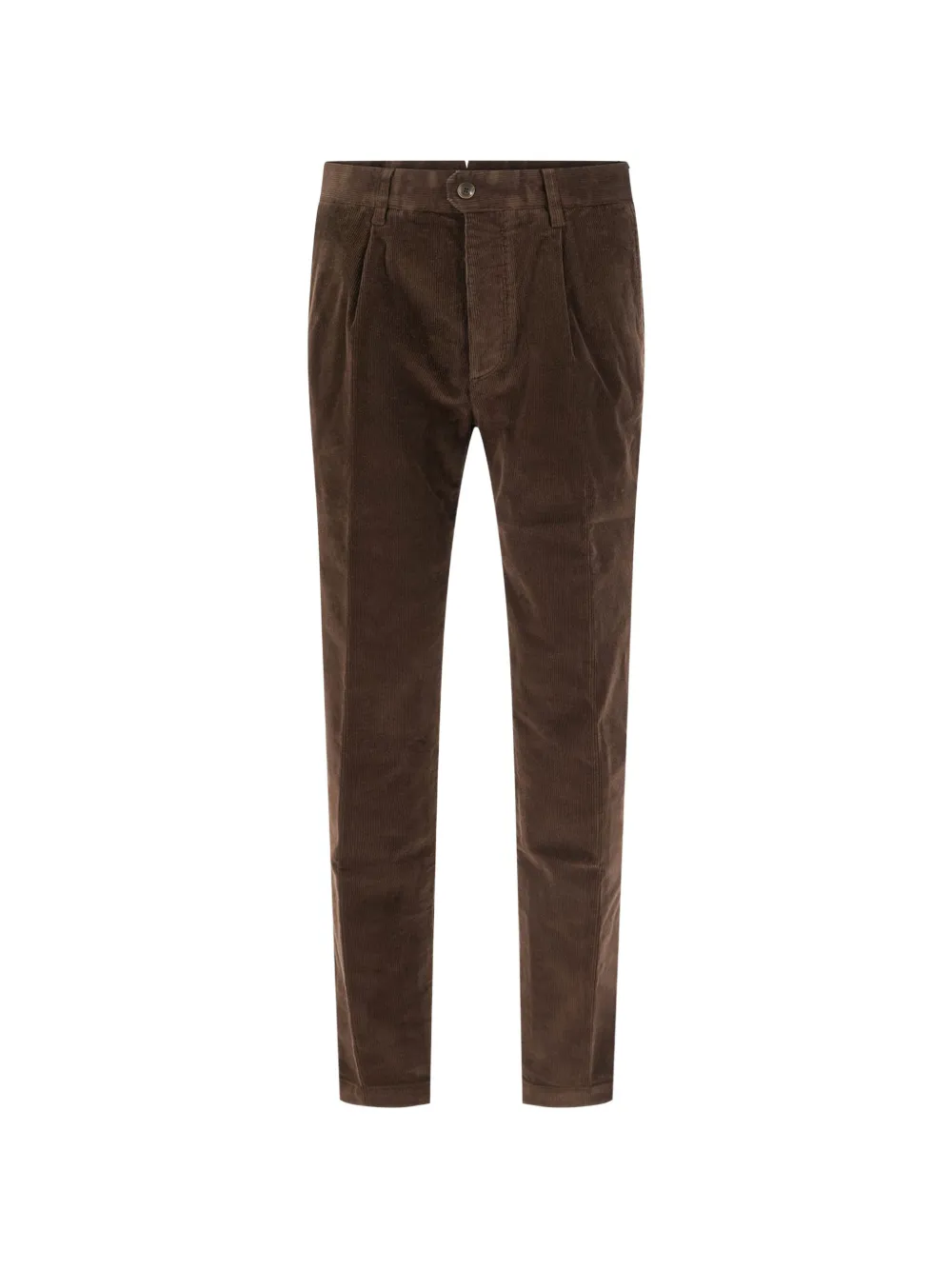 Incotex pleated corduroy trousers Bruin
