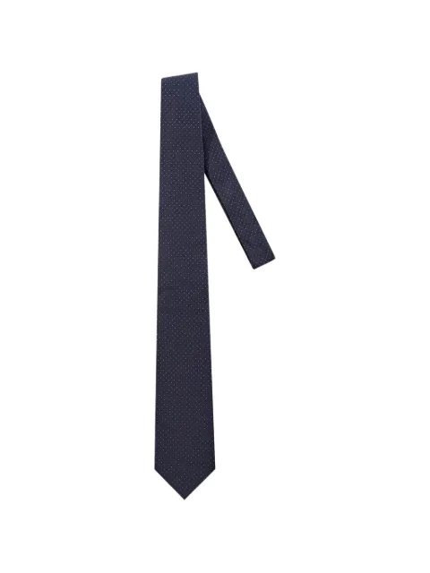 Corneliani polka-dot silk tie