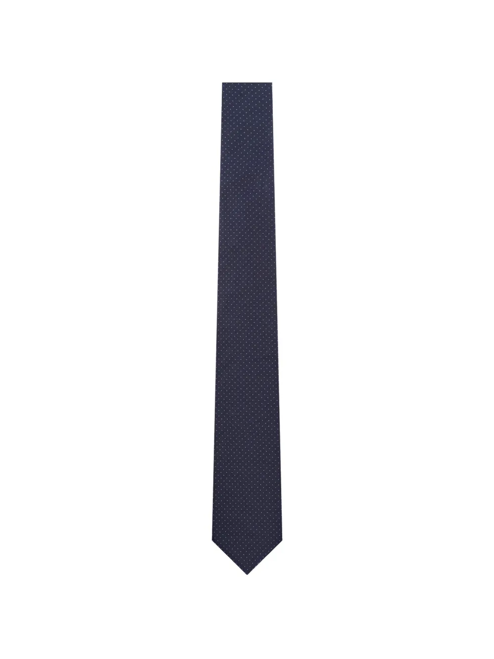 Corneliani polka-dot silk tie Blauw