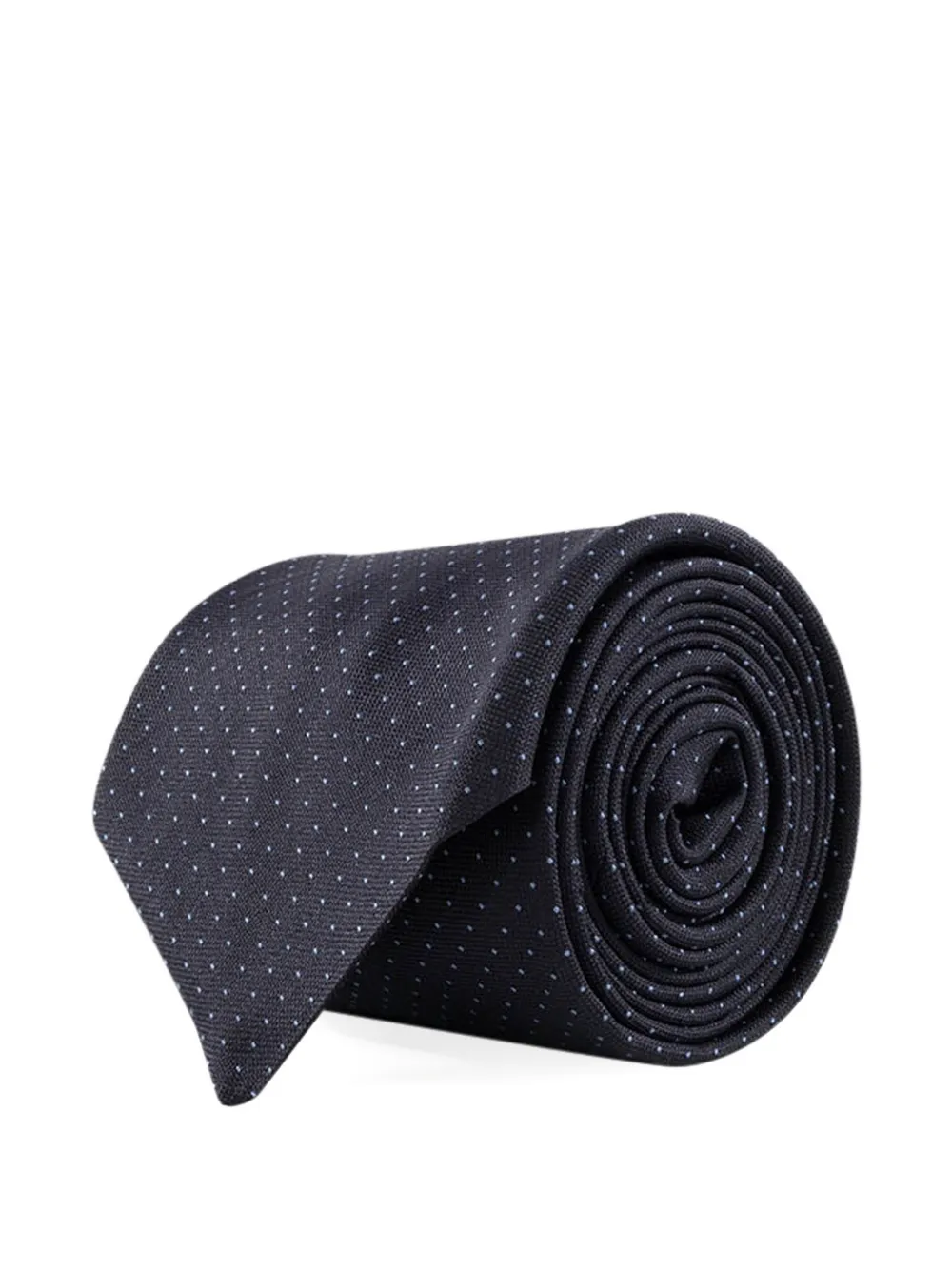 Corneliani polka-dot silk tie Blauw