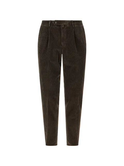 Briglia 1949 corduroy-texture tapered trousers