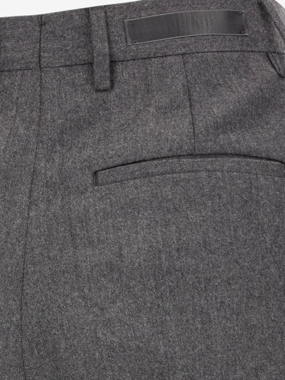 Briglia 1949 pleated wide-leg trousers Grijs