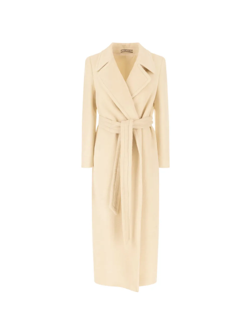 Tagliatore belted brushed-finish coat - Neutrals
