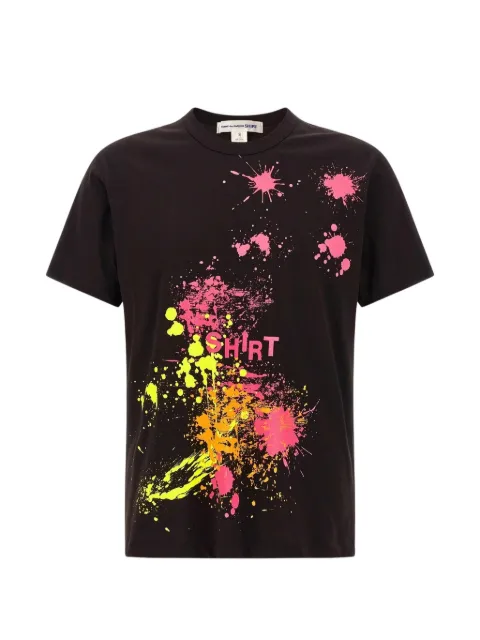 Comme des Garçons Homme playera con estampado de salpicaduras de pintura