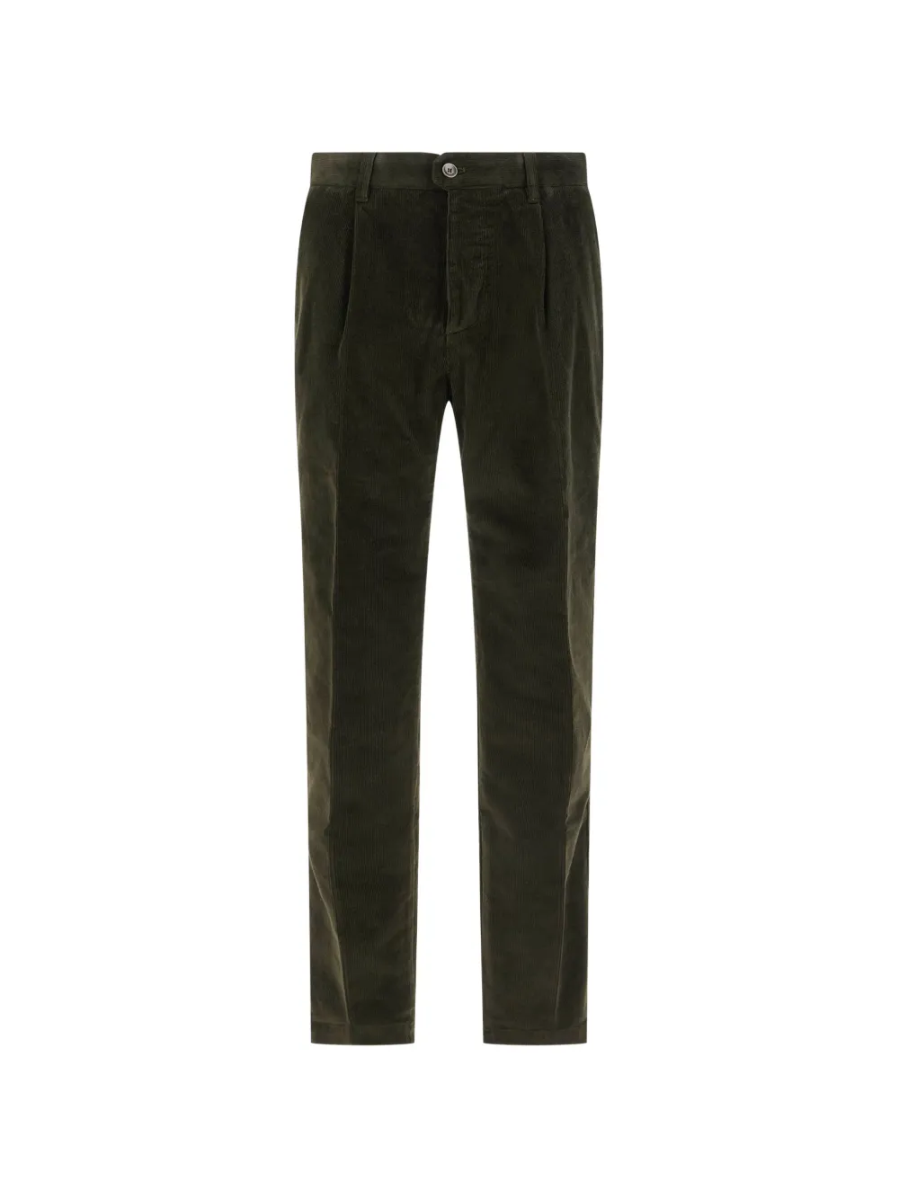 Incotex pleated corduroy trousers Groen